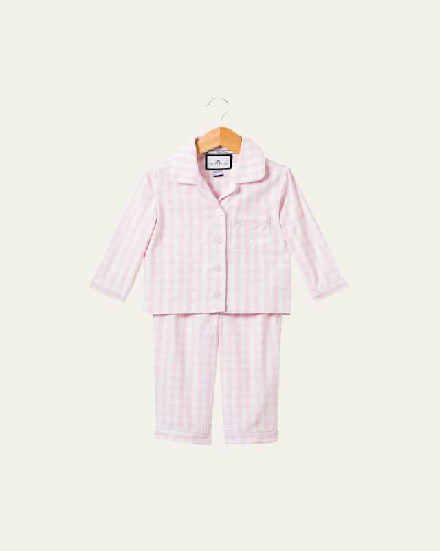 Gingham Pajama Set, Size 6M-14